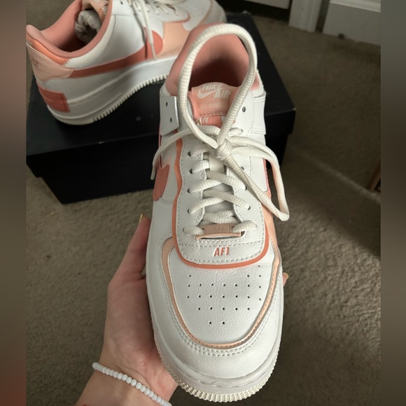 Two Toned Pink Nike AirForce Ones - Picture 7 of 9